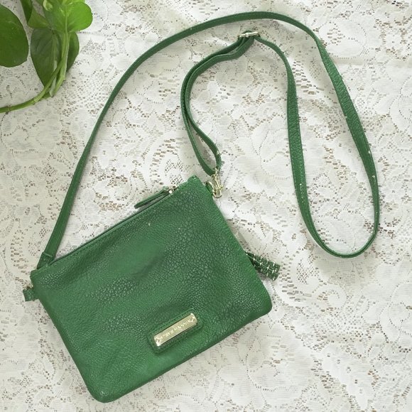 Steve Madden Handbags - Green & Gold Steve Madden Mini Crossbody Purse
